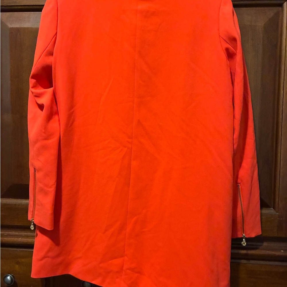 Anne Klein Red Long Blazer Jacket